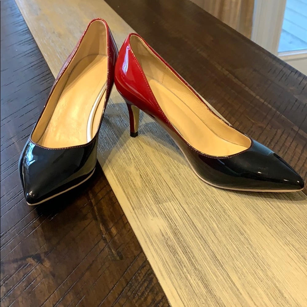 Black and Red Ombré Heels